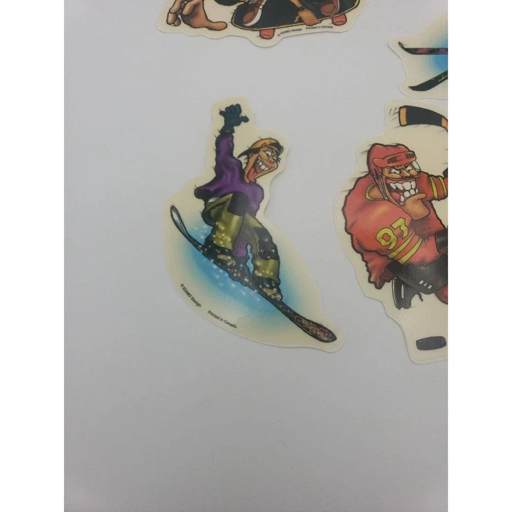 90s y2k Vintage Izamo skateboard Sports Vending Machine Stickers Set Of 7